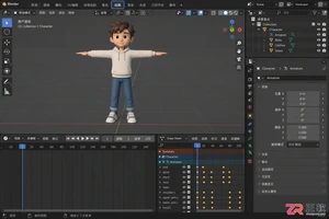 Blender制作动画角色教程从建模绑定到动作设计