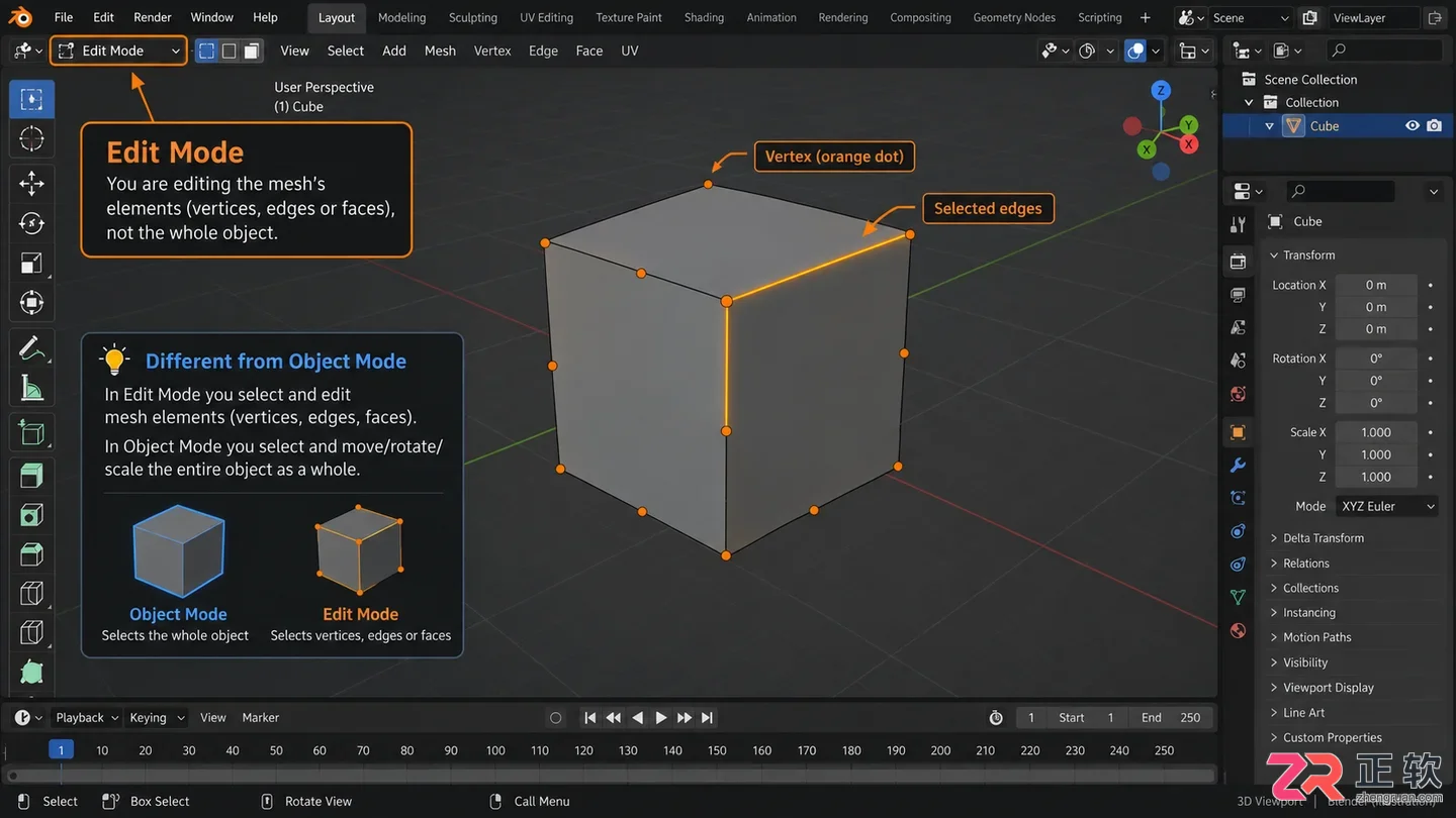 blender怎么显示边框快捷键操作教程