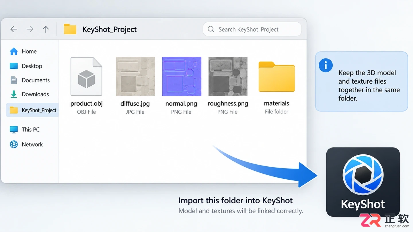 keyshot素材导入方法图解教程与操作步骤