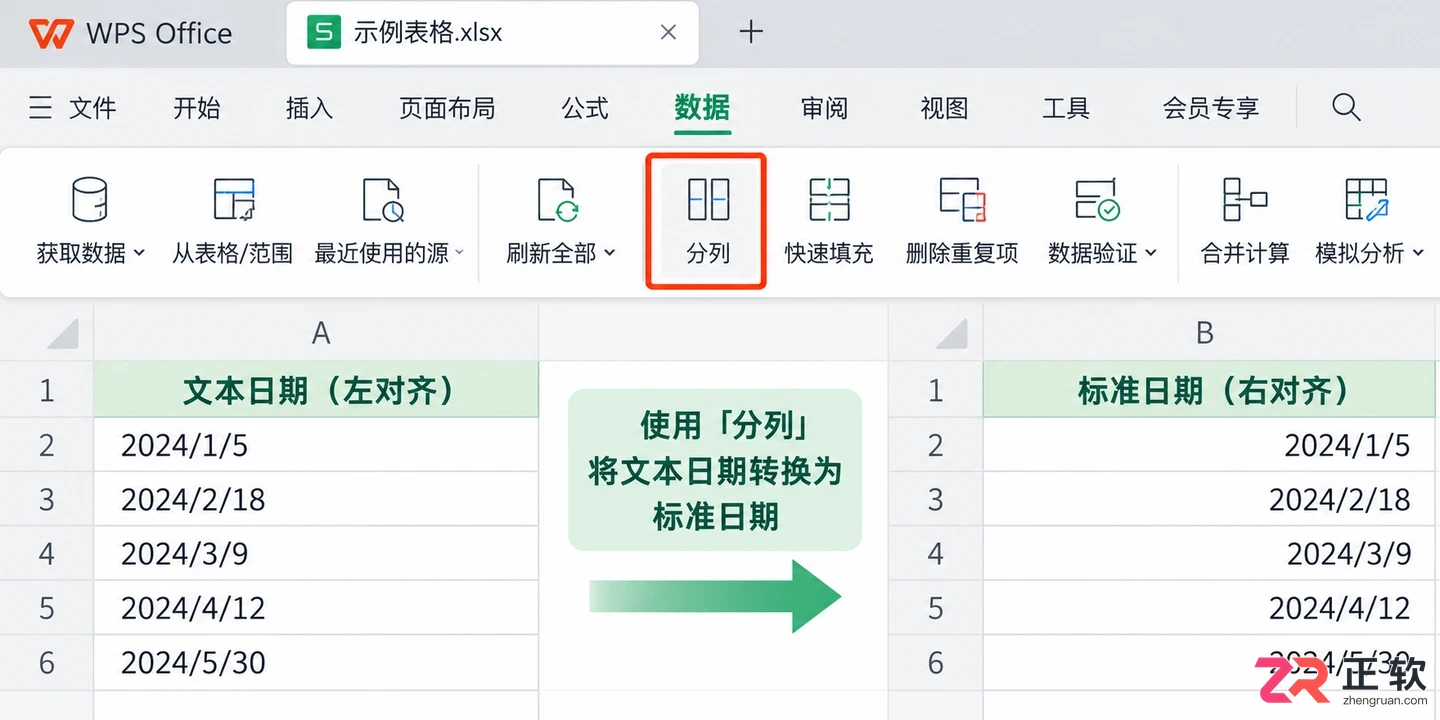 WPS 表格怎么计算两个日期相差天数