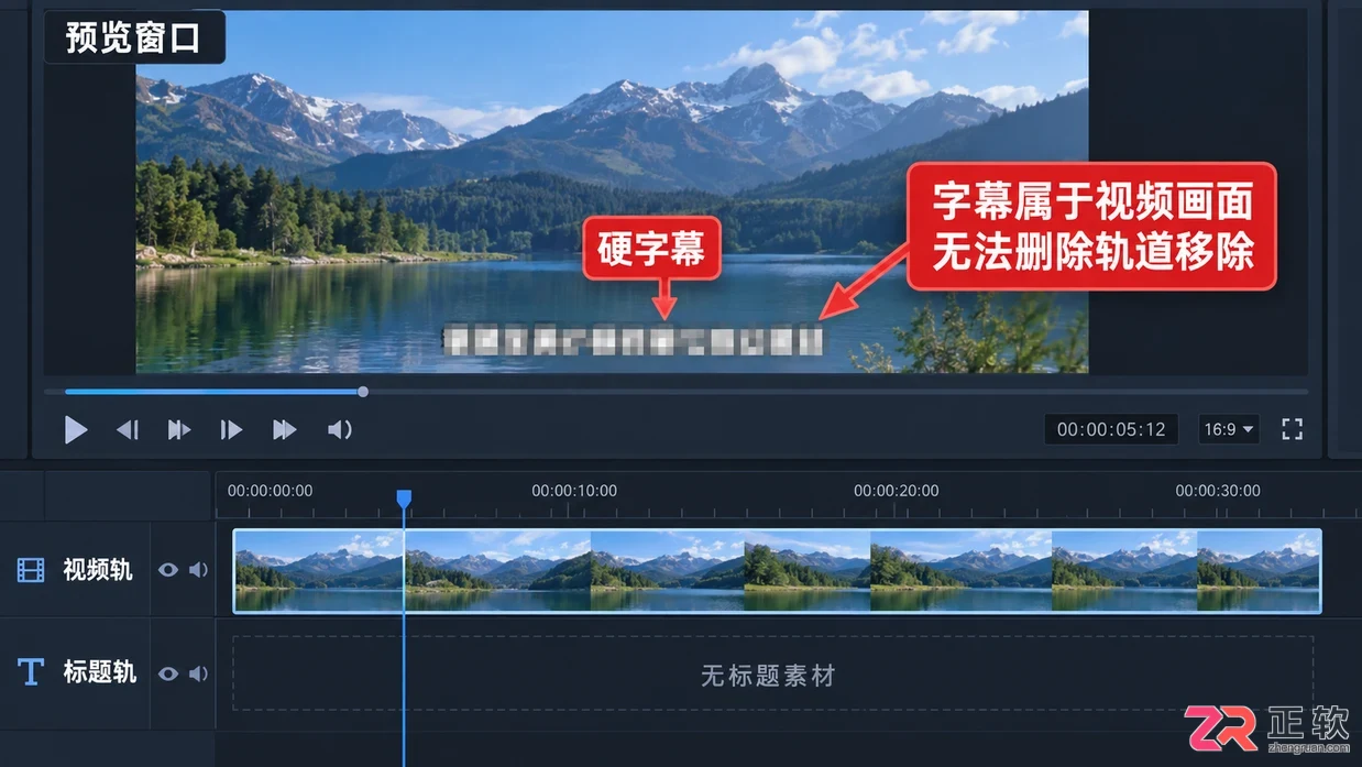 会声会影2025去除字幕预览正常导出还有字幕怎么办