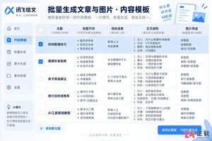 如何用讯飞绘文批量生成图文