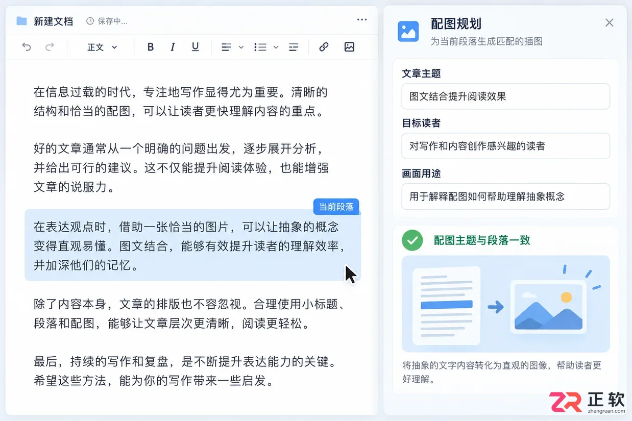 如何使用讯飞绘文 AI 配图功能