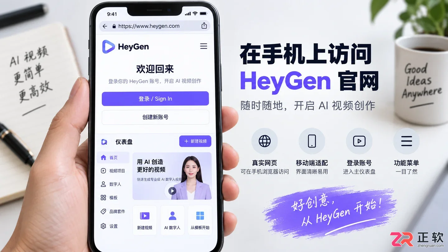 HeyGen手机怎么打开及手机端使用教程