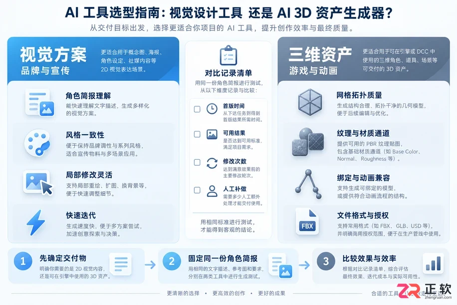 Lovart与其他AI 3D生成工具对比:角色建模效果与效率分析