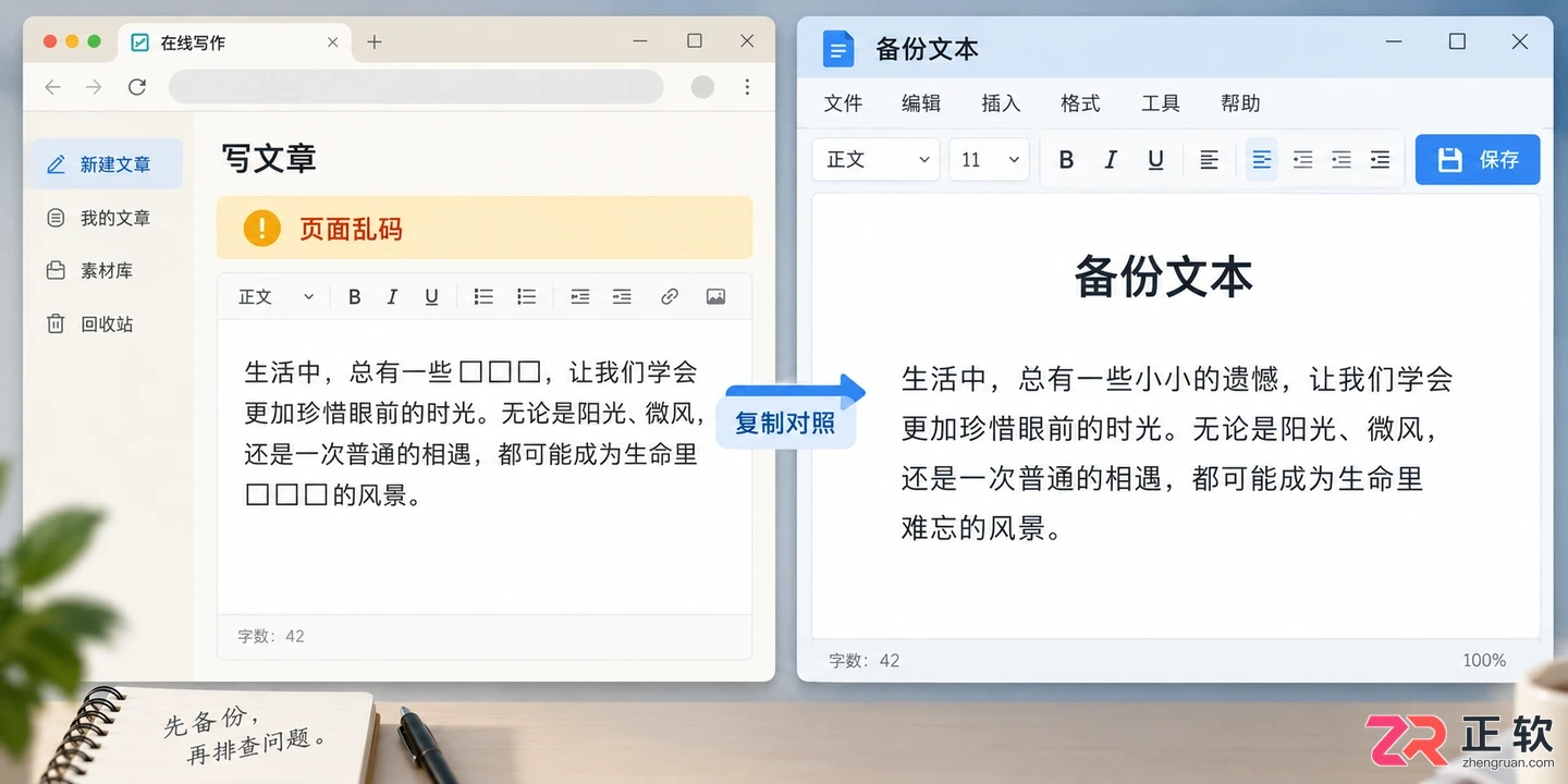 讯飞绘文网页版页面乱码是什么原因造成的