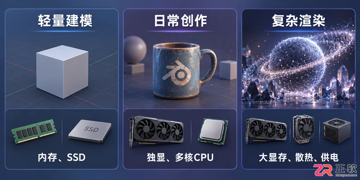 blender需要什么配置电脑硬件要求与选购教程
