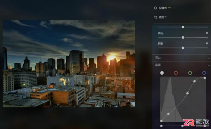Luminar Neo制作高对比度黑白剪影与线性渐变压暗天空教程