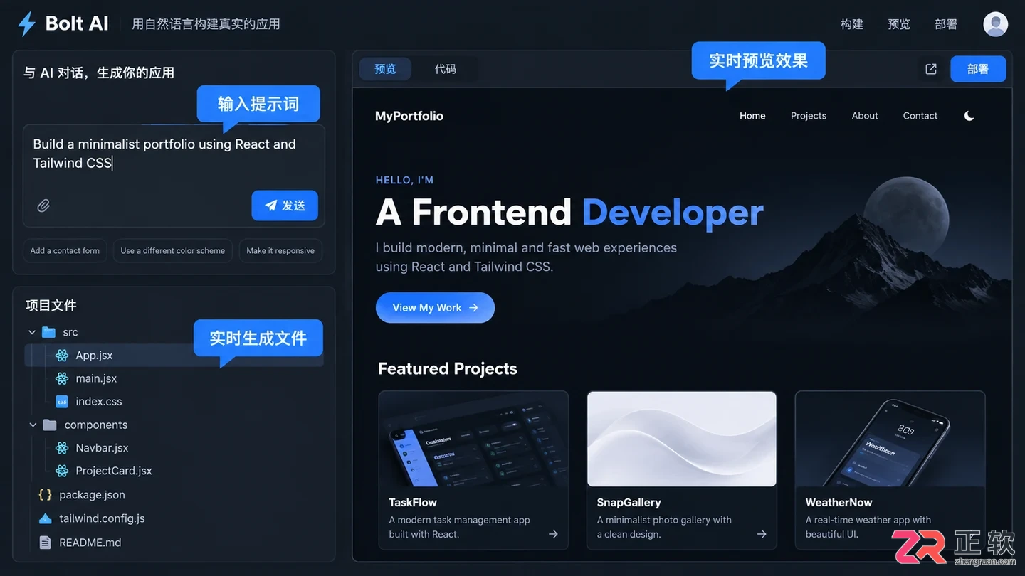 bolt ai制作网页应用的完整操作教程