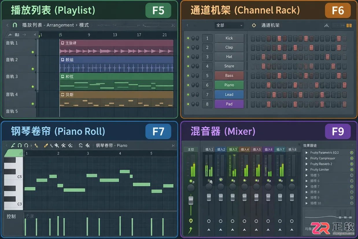 fl studio快捷键快速入门新手实用教程