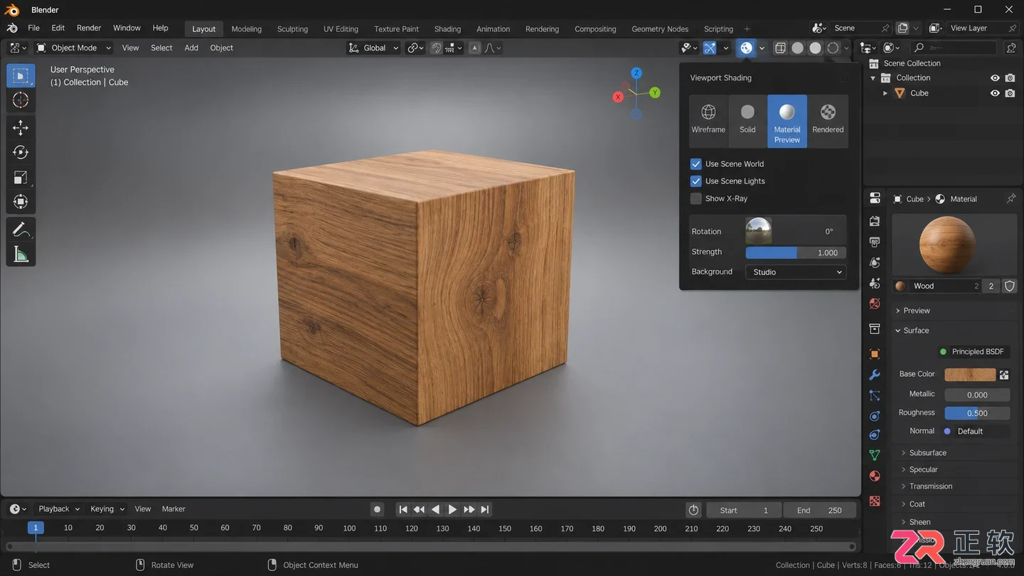 blender材质预览和渲染的区别及判断方法