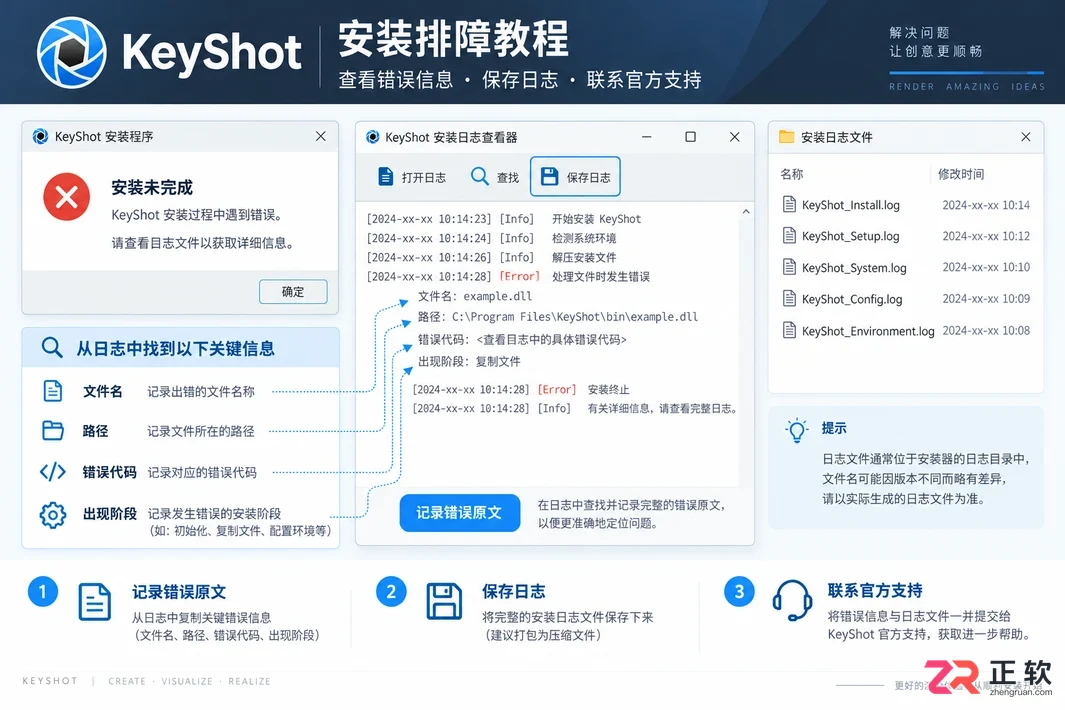 keyshot安装说缺少文件怎么解决的修复教程