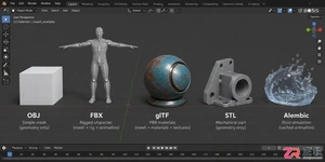 blender导入模型格式有哪些及选择方法教程