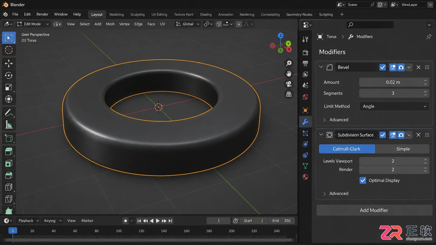 blender怎么做橡胶零件建模与材质设置教程