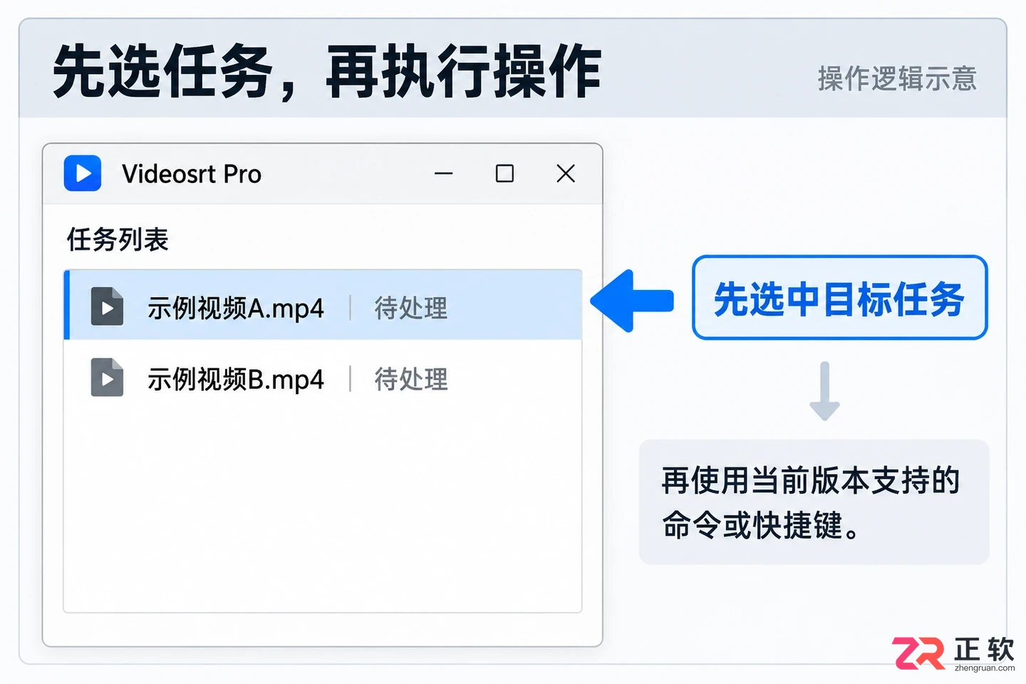 Videosrt Pro快捷键设置与使用教程