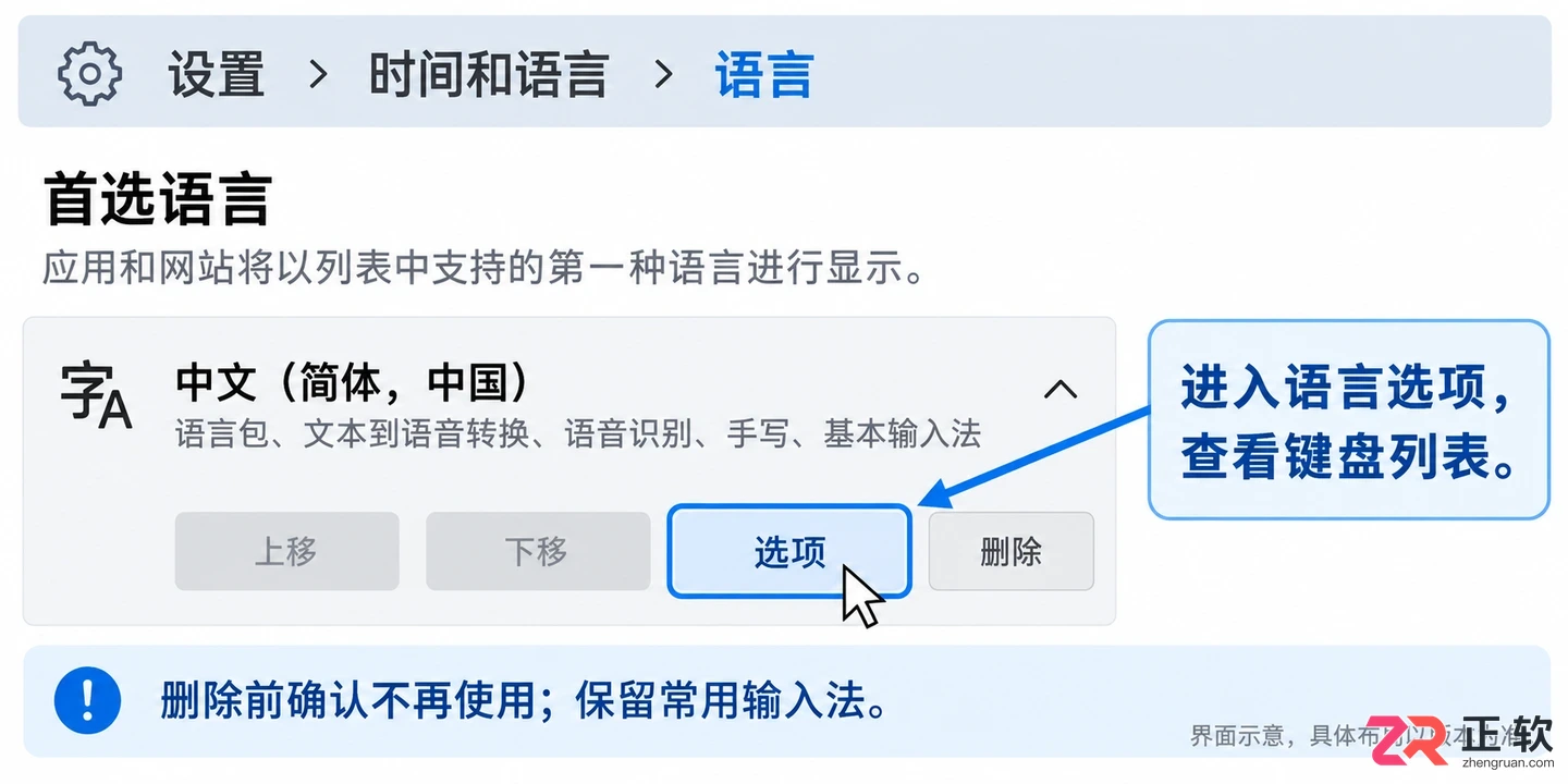 Windows10输入法设置怎么恢复默认