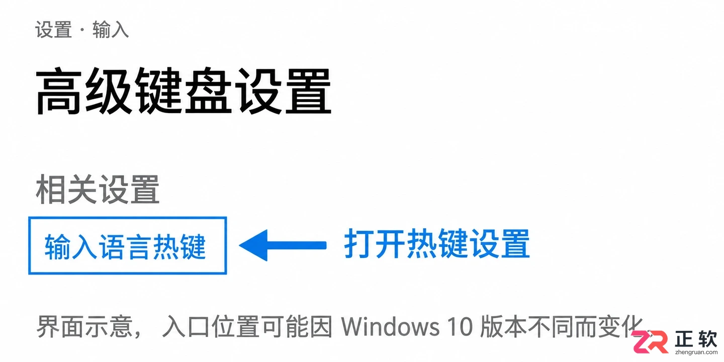 怎么修改Windows10中英文输入切换键