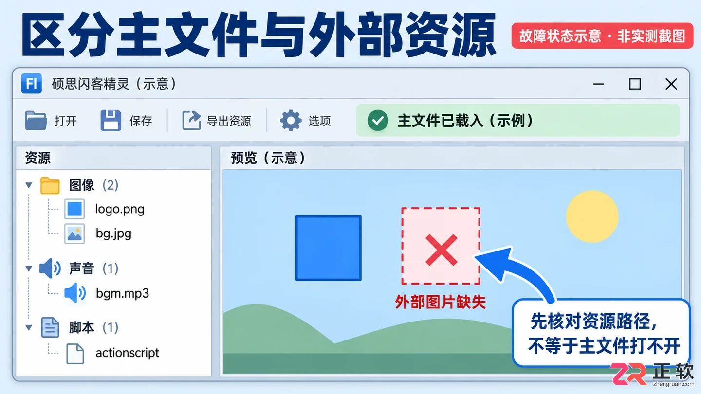 闪客精灵无法打开文件的原因及解决方法