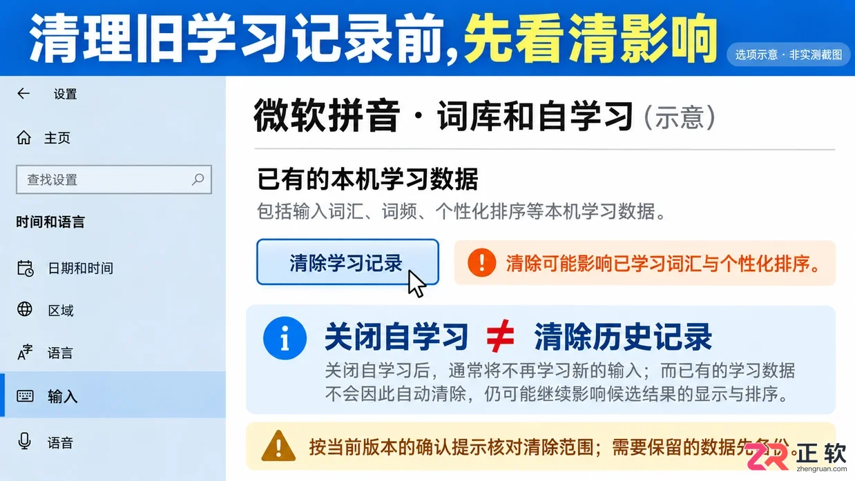 如何关闭Windows10微软拼音自学习功能
