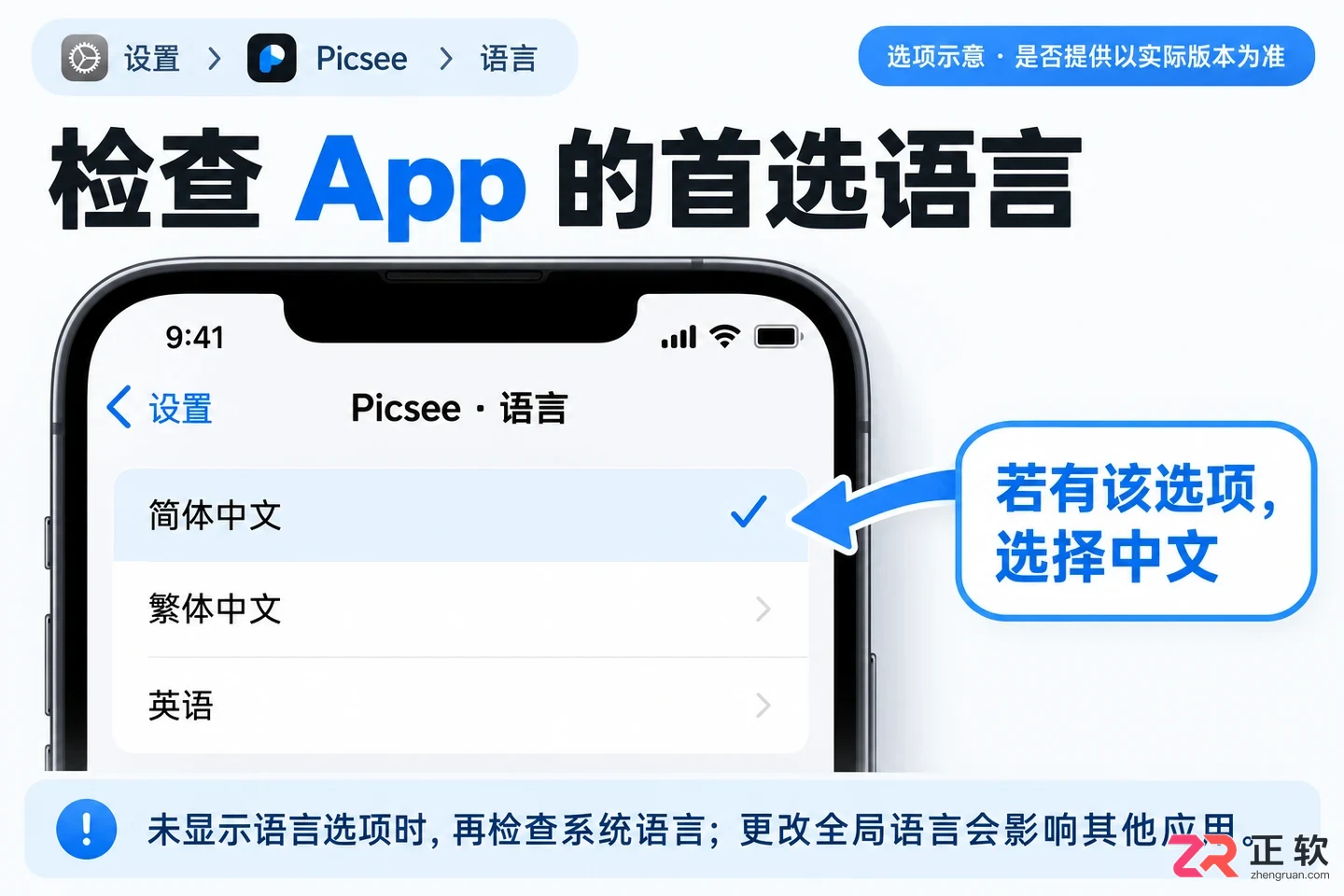 picsee中文设置手册界面切换与基础配置教程