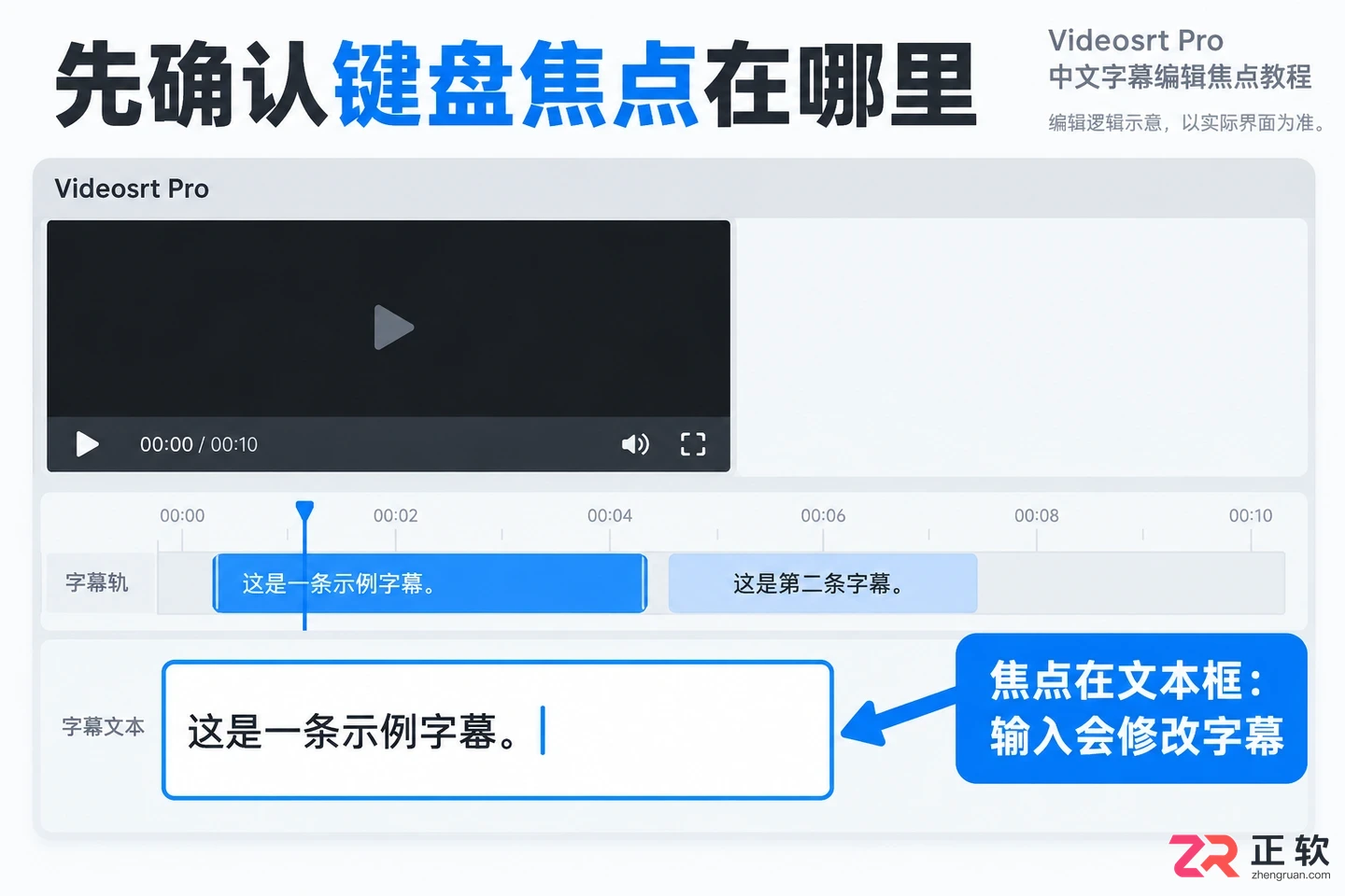 Videosrt Pro快捷键设置与使用教程