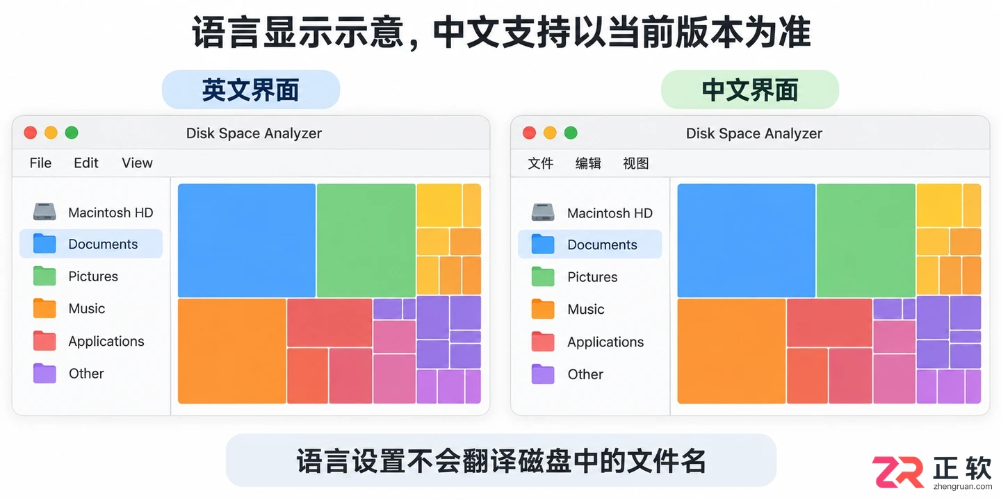 Disk Space Analyzer中文设置