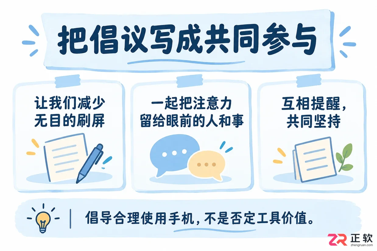 远离手机使用倡议书怎么写实用范文教程