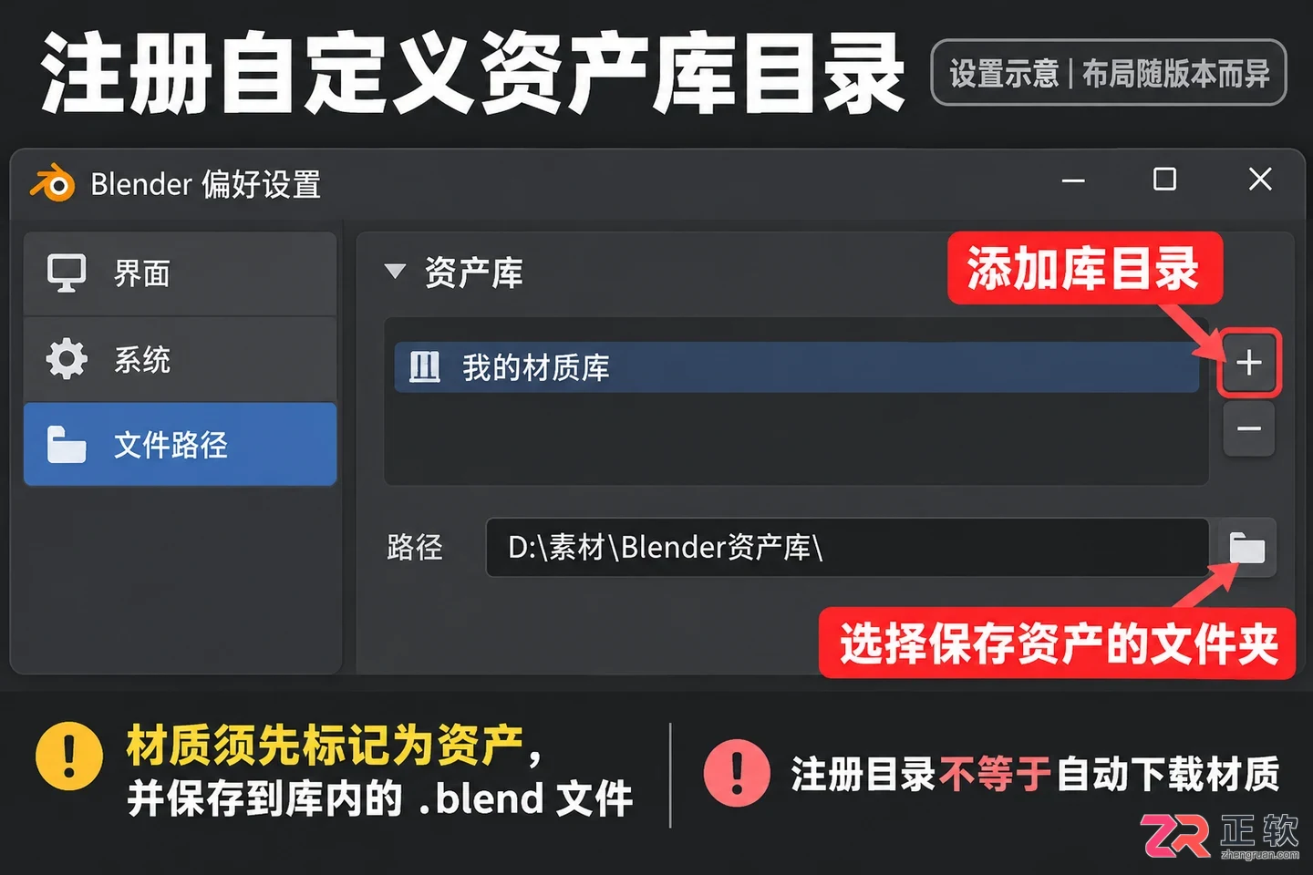 blender材质库在哪内置资产库打开与使用教程
