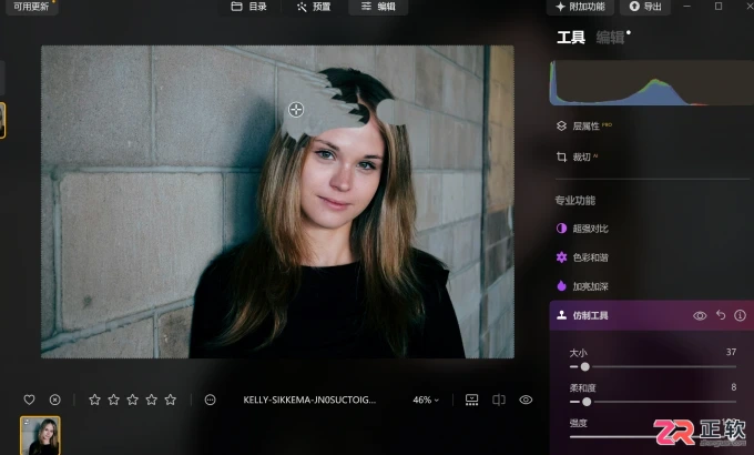 Luminar Neo去除水印与移除路人操作指南