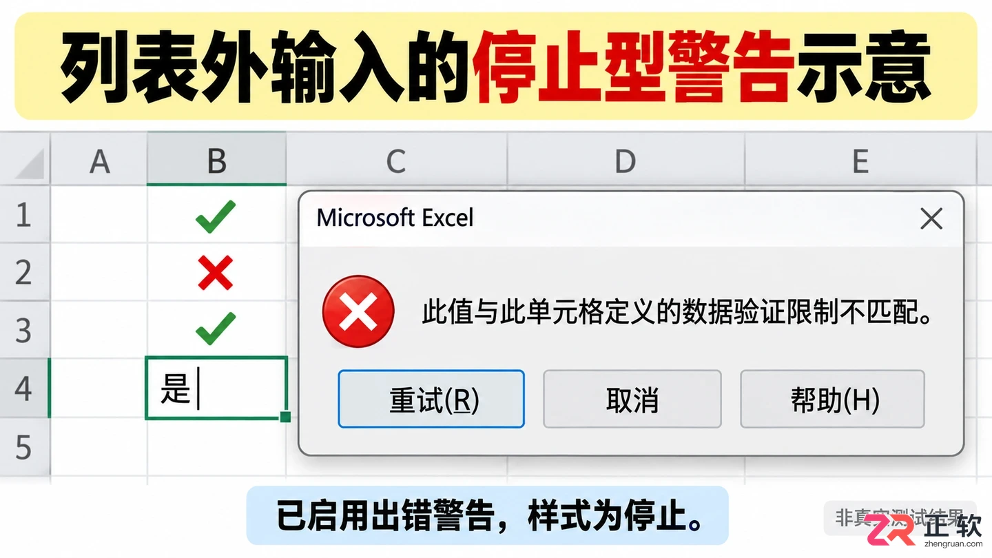 excel怎么在表格中选择打勾√和打叉选项设置教程