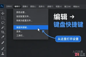 PS快捷键设置在哪打开
