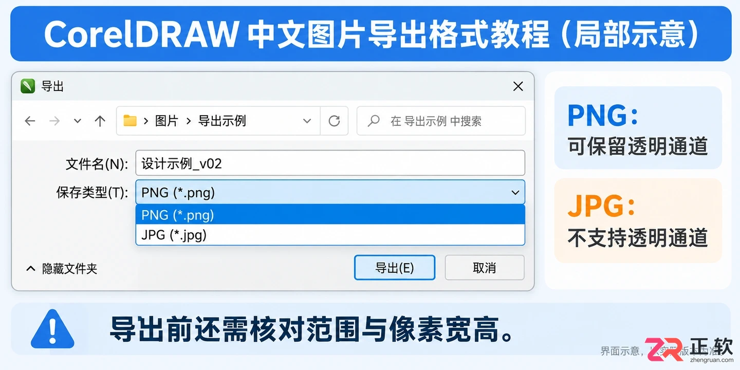 coreldraw怎么另存为图片格式的详细操作教程