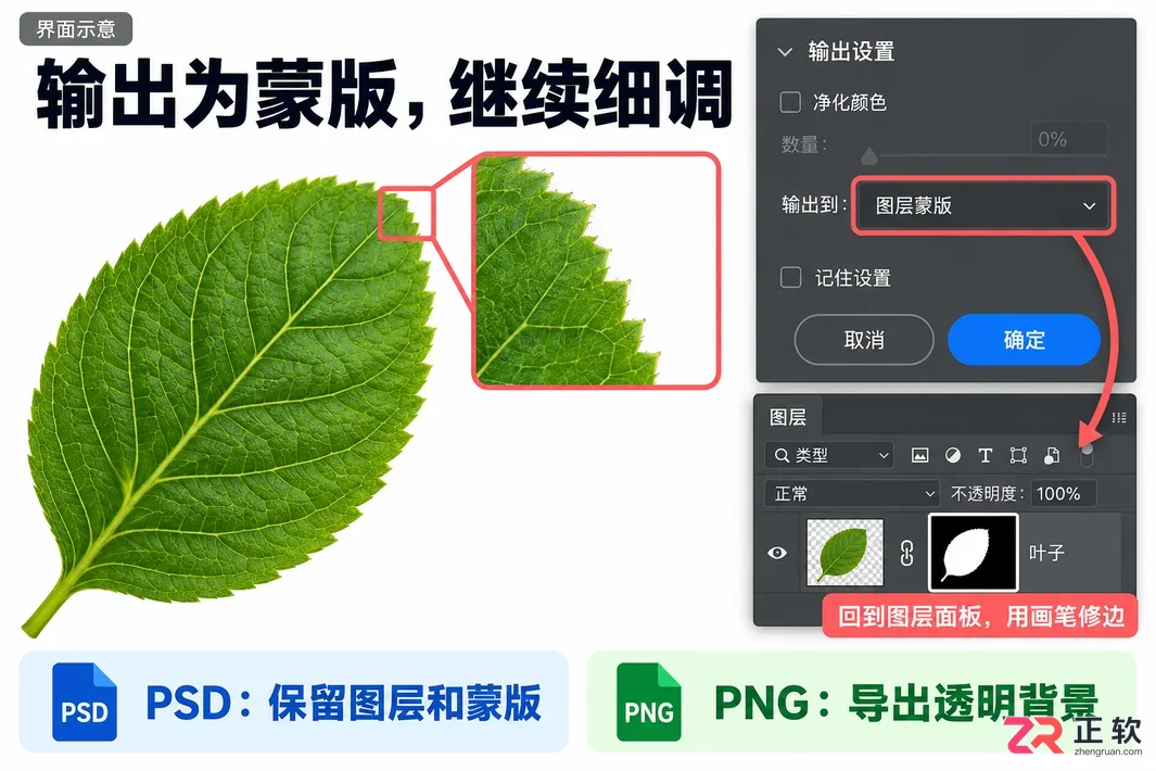 如何用Photoshop图层蒙版精细调整抠图效果