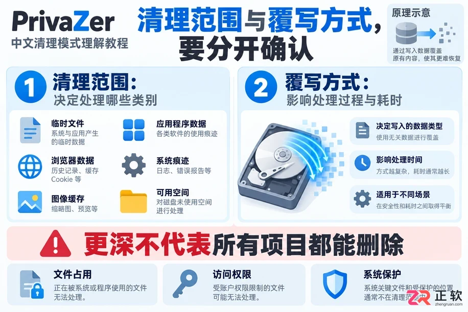 为什么用privazer清理过后虽然只清理了