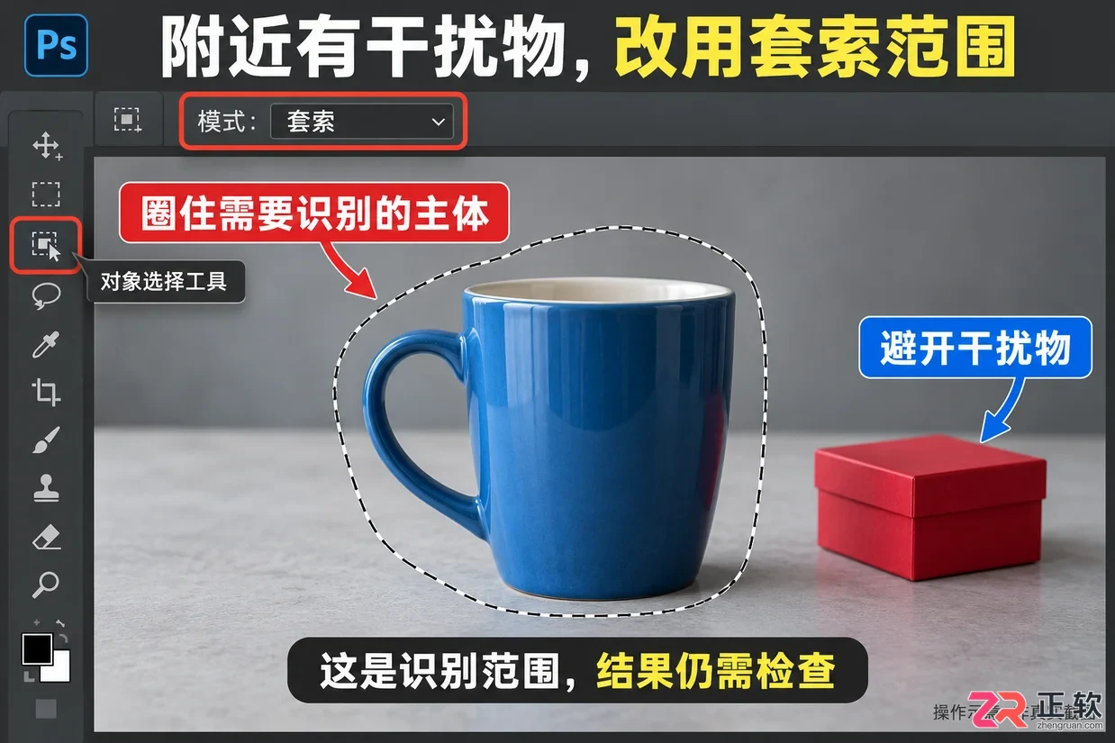 怎么用Photoshop对象选择工具精准抠取主体
