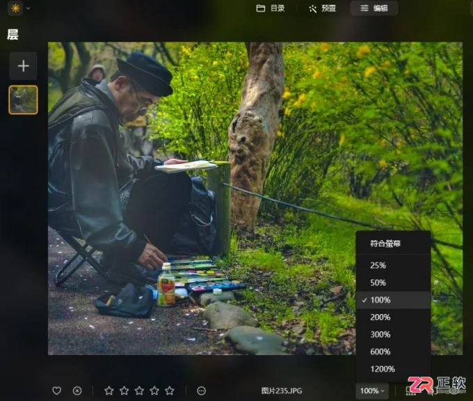 Luminar Neo全屏预览与画质修复操作指南