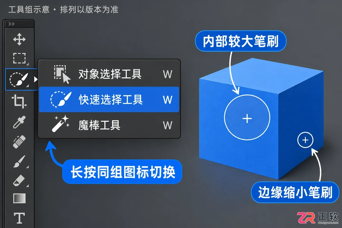 怎么用Photoshop快速选择工具的主体选择按钮