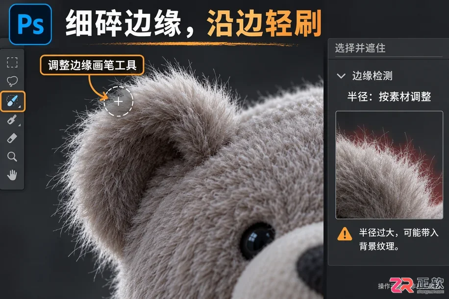 Photoshop抠图出现锯齿边缘怎么优化