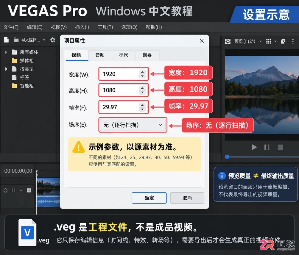 vegas怎么把视频转换格式 转码导出设置