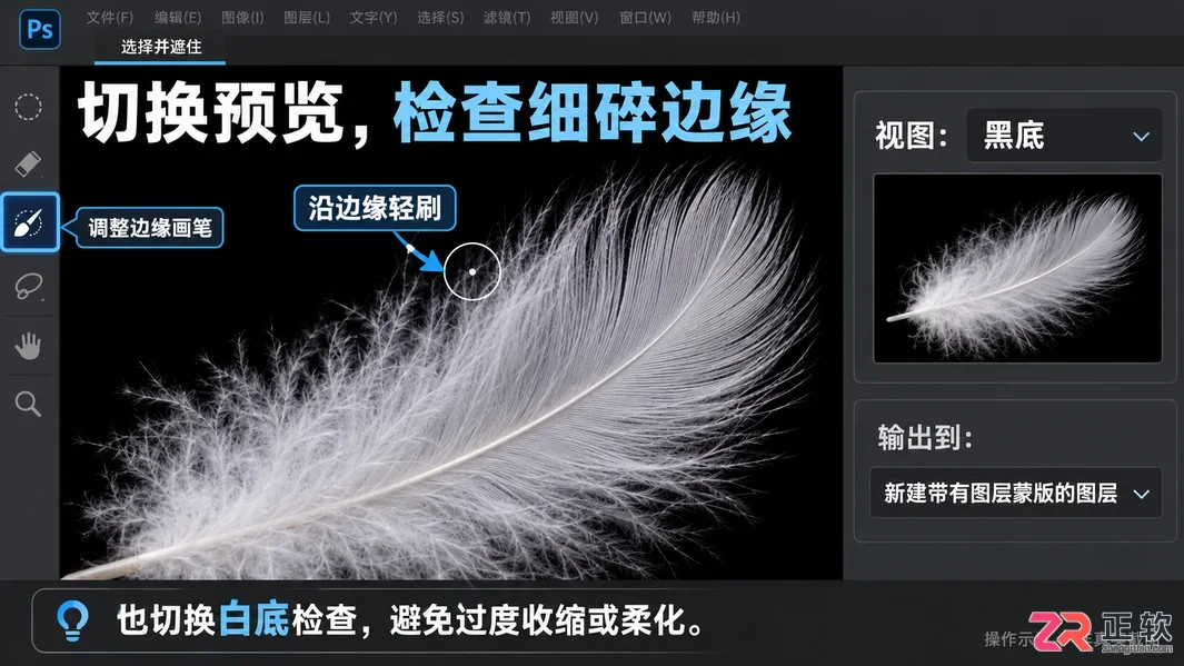 如何用Photoshop选择主体功能一键抠图