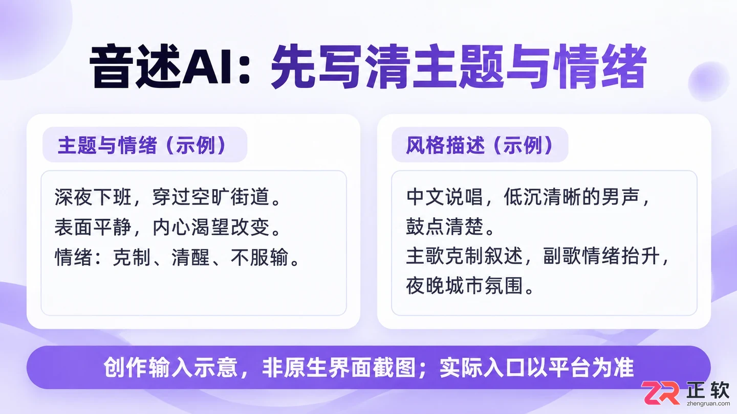 音述AI创作说唱歌曲设置技巧