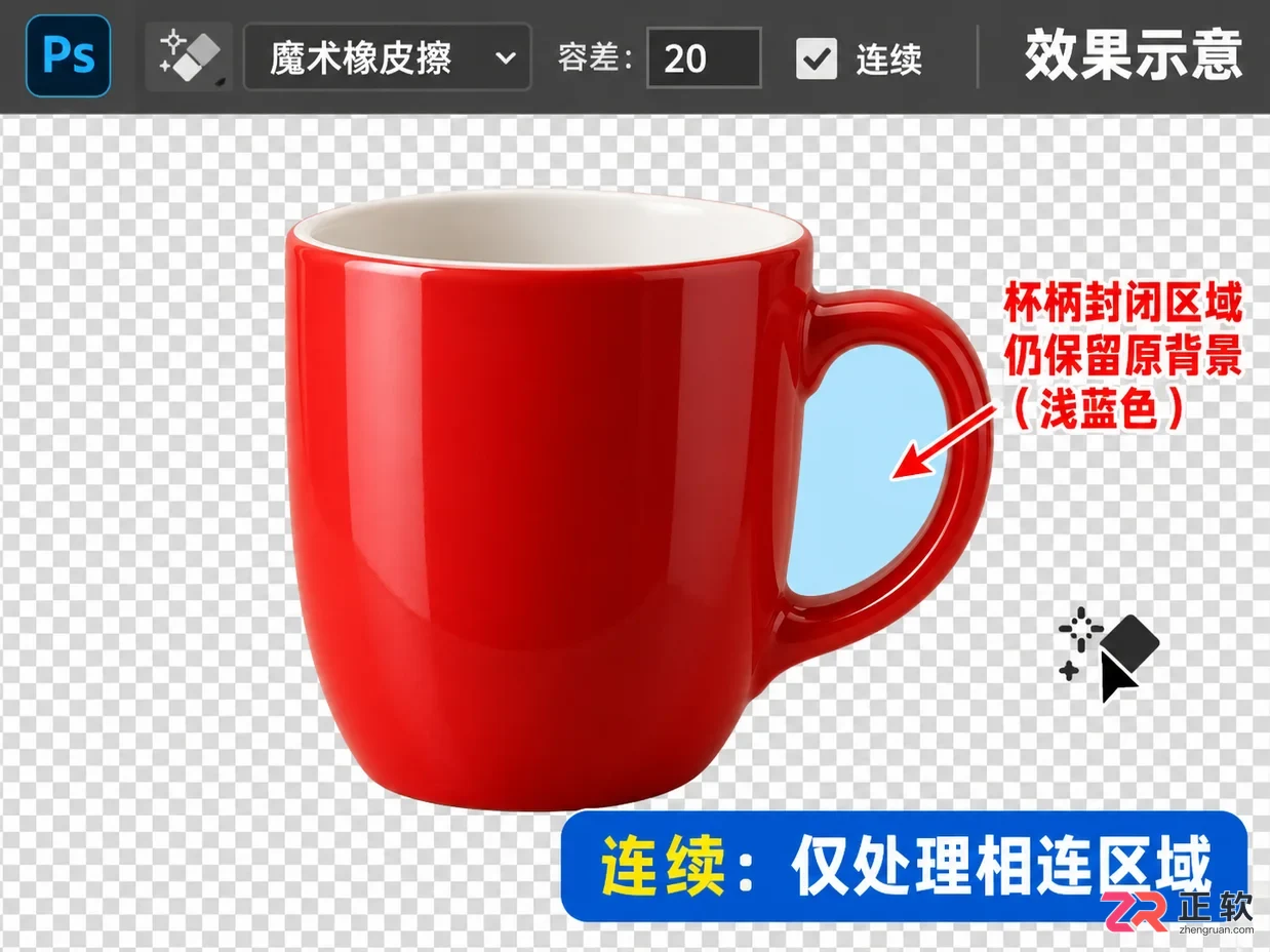 如何用Photoshop橡皮擦工具精修抠图边缘