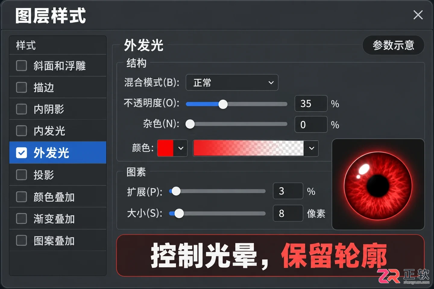 如何用photoshop制作红眼特效