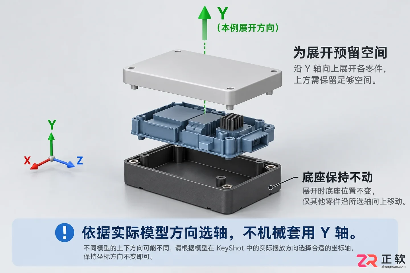 keyshot怎么做爆炸图 零件展开步骤