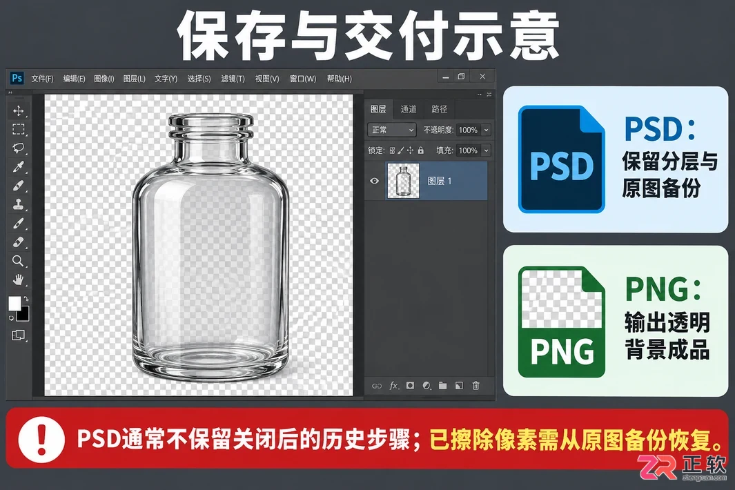 Photoshop背景橡皮擦工具抠透明物体怎么操作