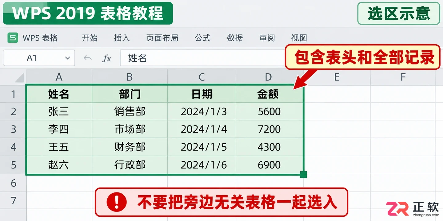 WPSOffice2019如何开启表格筛选功能