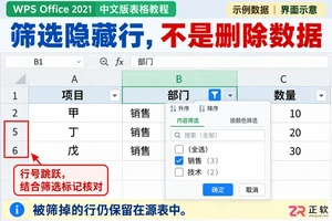 WPSOffice2021筛选开启后复制只显示可见行怎么设置
