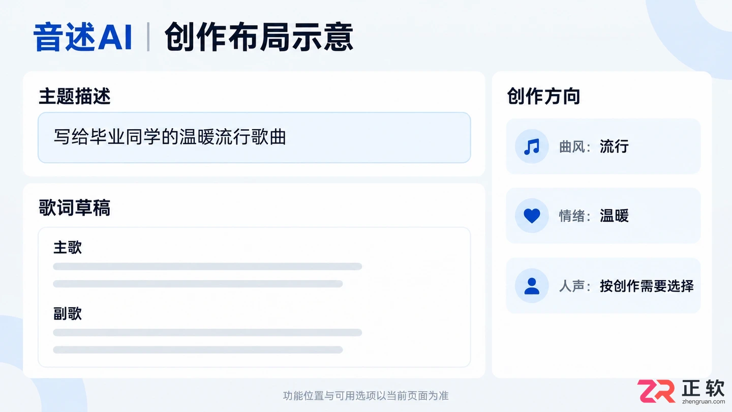 音述AI创作流行歌曲完整实操步骤