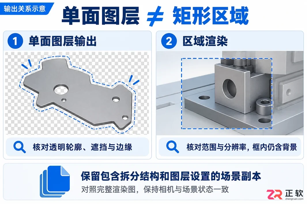 keyshot怎么单独渲染一个面 局部输出方法