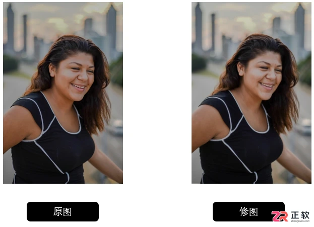 Luminar Neo人像精修：去除双下巴与消除眼镜反光的实操指南